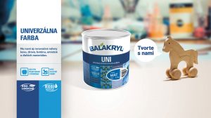 BALAKRYL UNI – univerzálne farby vhodné nielen na nátery hračiek a detského nábytku